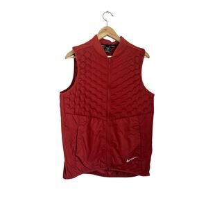 Nike Red Quilted Athletic Vest